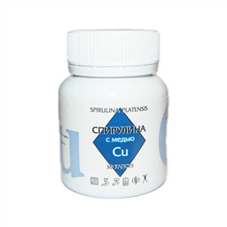 Спирулина с медью, 30 капсул