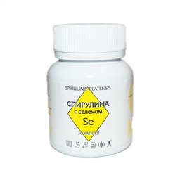 Спирулина с селеном, 30 капсул